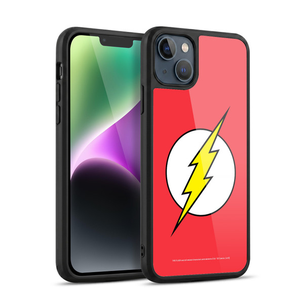The Flash DC Comics Logo Plain Gel Armour Case For Apple iPhone 14 Plus