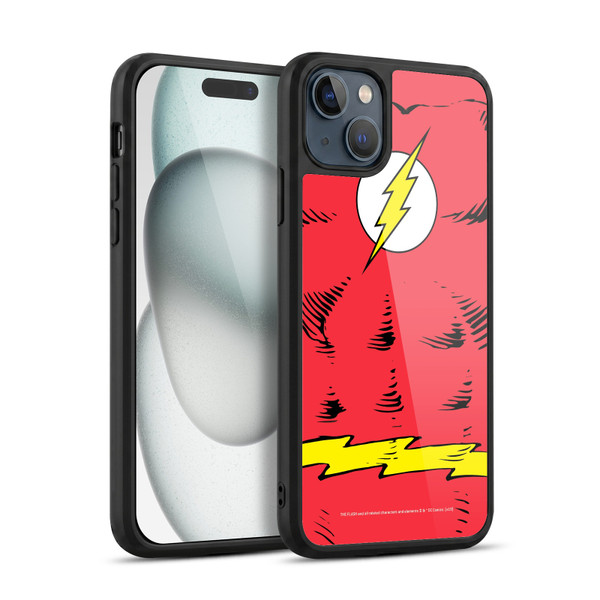 The Flash DC Comics Logo Costume Gel Armour Case For Apple iPhone 15 Plus