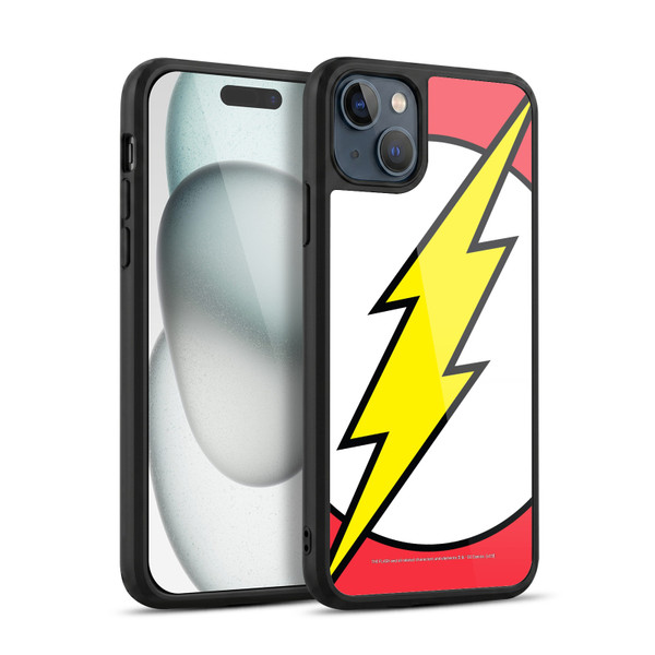 The Flash DC Comics Logo Oversized Gel Armour Case For Apple iPhone 15 Plus