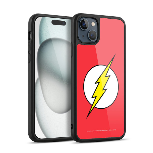 The Flash DC Comics Logo Plain Gel Armour Case For Apple iPhone 15 Plus