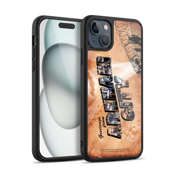 Batman Arkham City Graphics Postcard Gel Armour Case For Apple iPhone 15 Plus