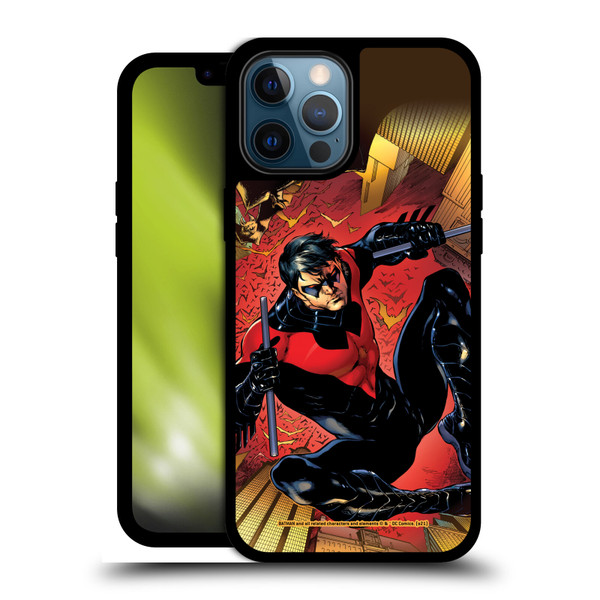 Batman DC Comics Nightwing Red Logo Suit #1 2011 Gel Armour Case For Apple iPhone 12 Pro Max