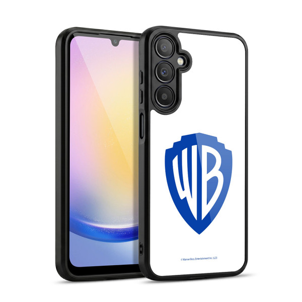 Warner Bros. Shield Logo White Gel Armour Case For Samsung Galaxy A25 5G