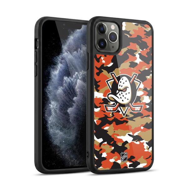 NHL Anaheim Ducks Camouflage Gel Armour Case For Apple iPhone 11 Pro Max