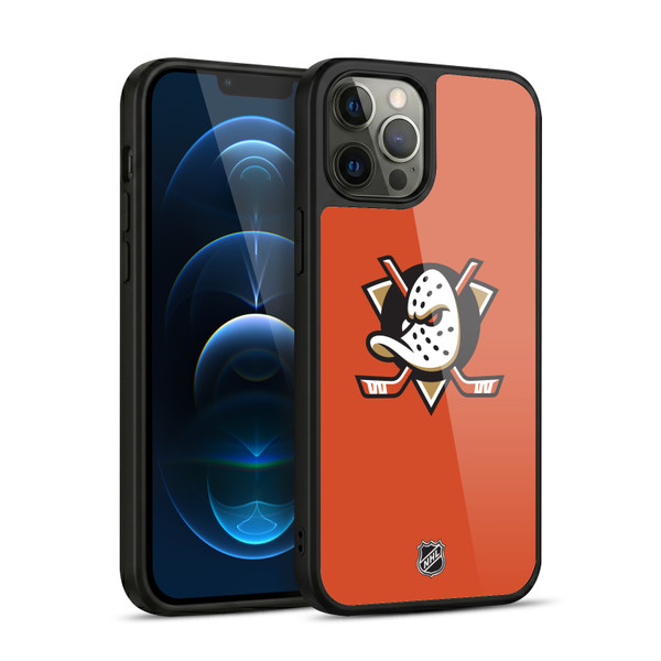 NHL Anaheim Ducks Plain Gel Armour Case For Apple iPhone 12 Pro Max
