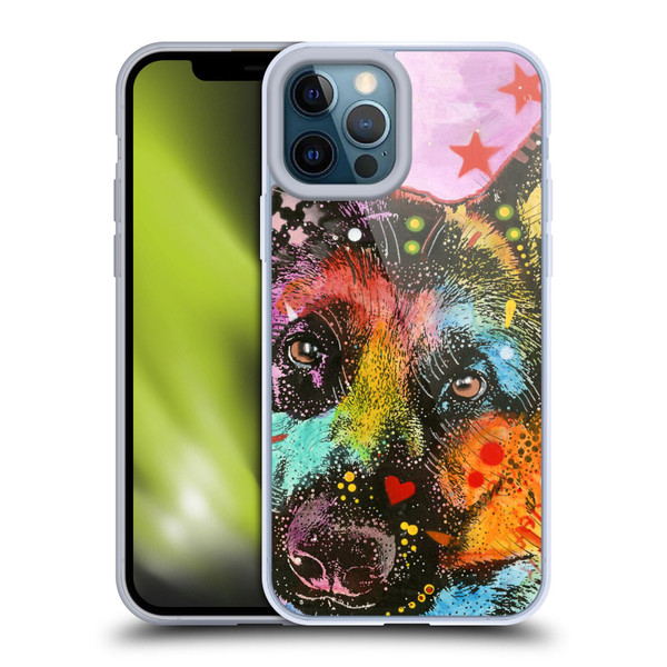 Dean Russo Dogs German Shepherd Soft Gel Case for Apple iPhone 12 Pro Max