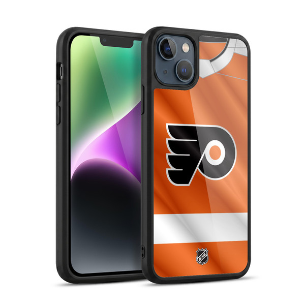 NHL Philadelphia Flyers Jersey Gel Armour Case For Apple iPhone 14 Plus