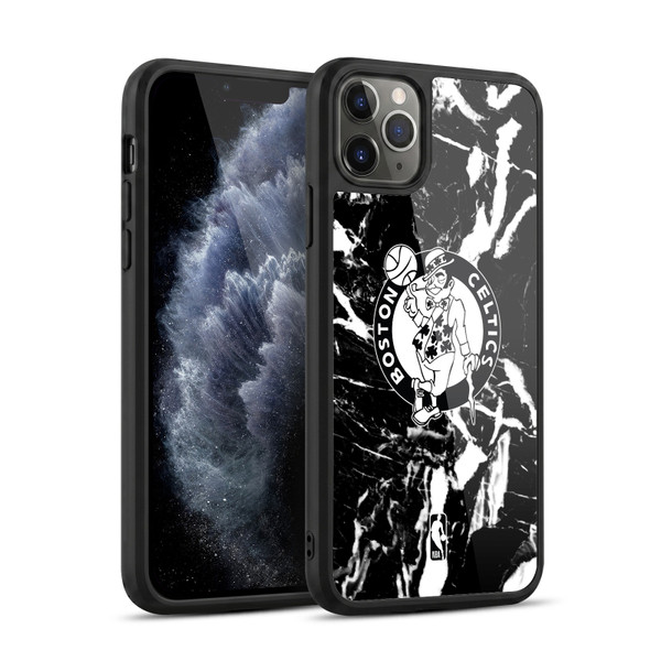 NBA Boston Celtics Black Marble Gel Armour Case For Apple iPhone 11 Pro Max