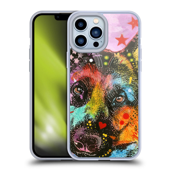Dean Russo Dogs German Shepherd Soft Gel Case for Apple iPhone 13 Pro Max