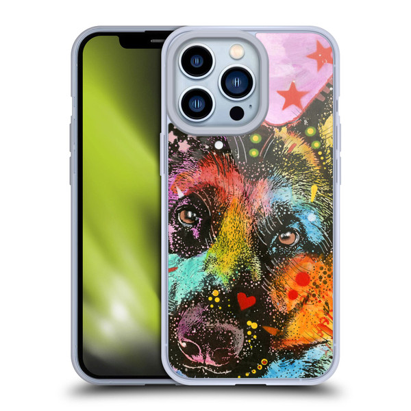 Dean Russo Dogs German Shepherd Soft Gel Case for Apple iPhone 13 Pro
