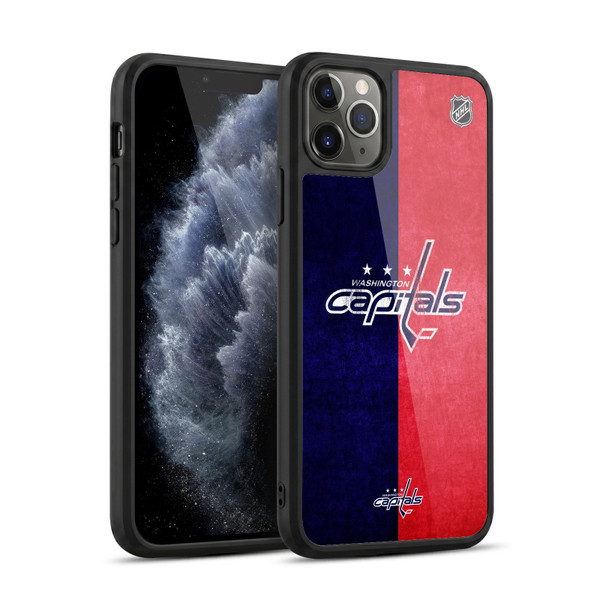 NHL Washington Capitals Half Distressed Gel Armour Case For Apple iPhone 11 Pro Max