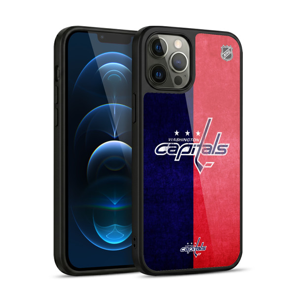 NHL Washington Capitals Half Distressed Gel Armour Case For Apple iPhone 12 Pro Max