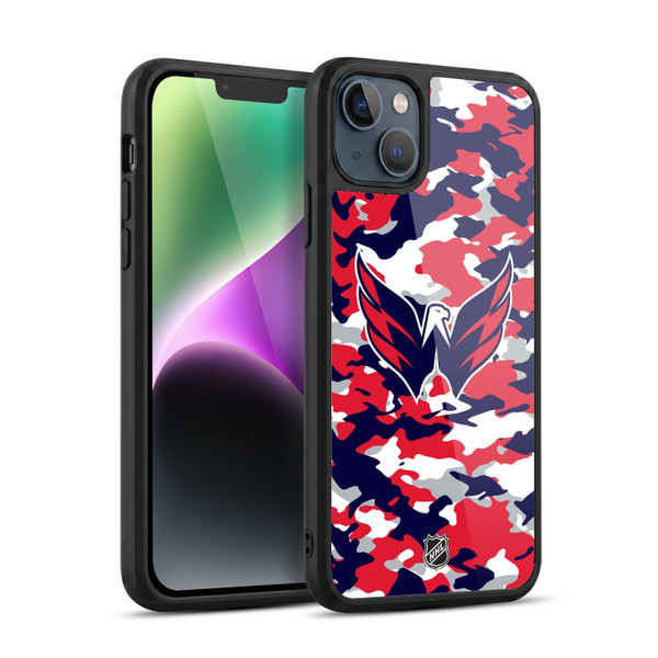 NHL Washington Capitals Camouflage Gel Armour Case For Apple iPhone 14 Plus
