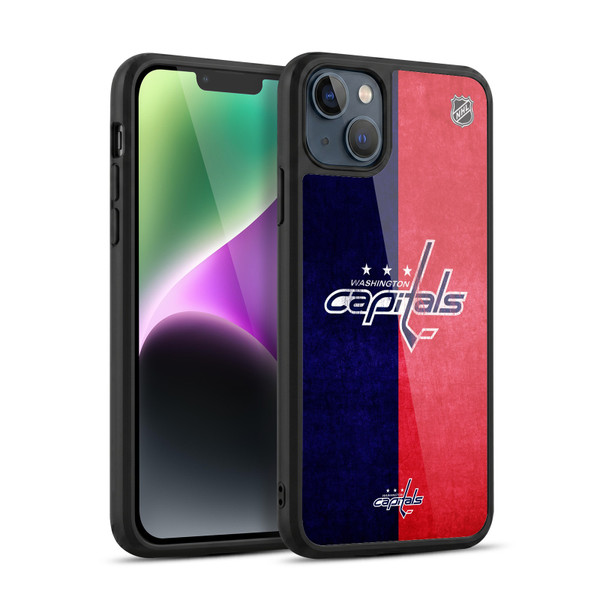 NHL Washington Capitals Half Distressed Gel Armour Case For Apple iPhone 14 Plus
