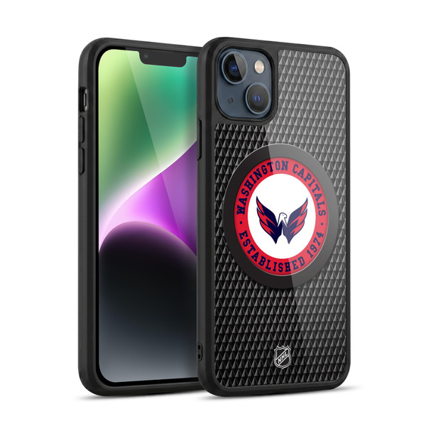 NHL Washington Capitals Puck Texture Gel Armour Case For Apple iPhone 14 Plus