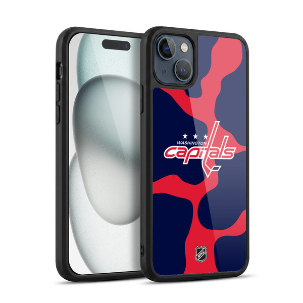NHL Washington Capitals Cow Pattern Gel Armour Case For Apple iPhone 15 Plus