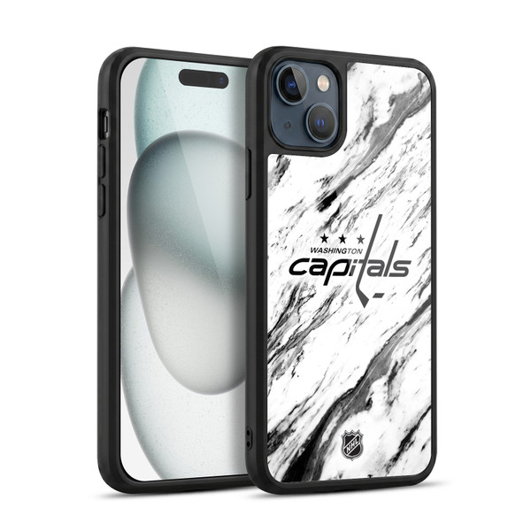 NHL Washington Capitals Marble Gel Armour Case For Apple iPhone 15 Plus