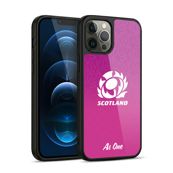 Scotland Rugby Graphics Gradient Pattern Gel Armour Case For Apple iPhone 12 Pro Max
