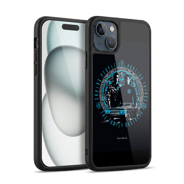 Supernatural Vectors Dean & Sam Business Gel Armour Case For Apple iPhone 15 Plus