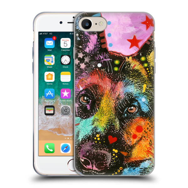 Dean Russo Dogs German Shepherd Soft Gel Case for Apple iPhone 7 / 8 / SE 2020 & 2022