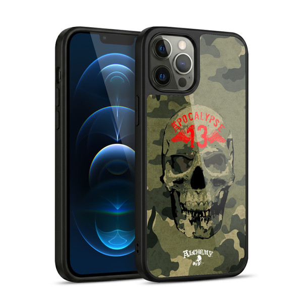 Alchemy Gothic Skull Camo Skull Gel Armour Case For Apple iPhone 12 Pro Max