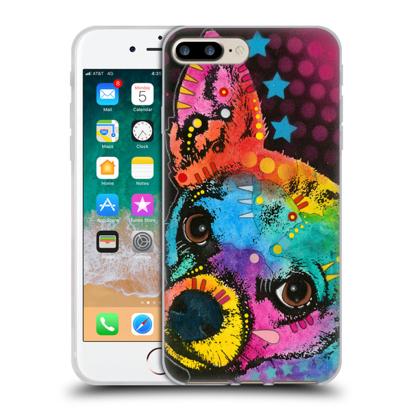 Dean Russo Dogs Pop Chihuahua Soft Gel Case for Apple iPhone 7 Plus / iPhone 8 Plus