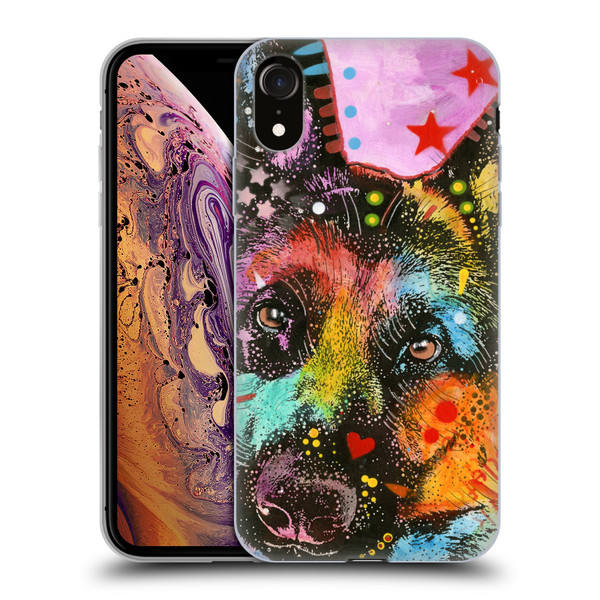 Dean Russo Dogs German Shepherd Soft Gel Case for Apple iPhone XR