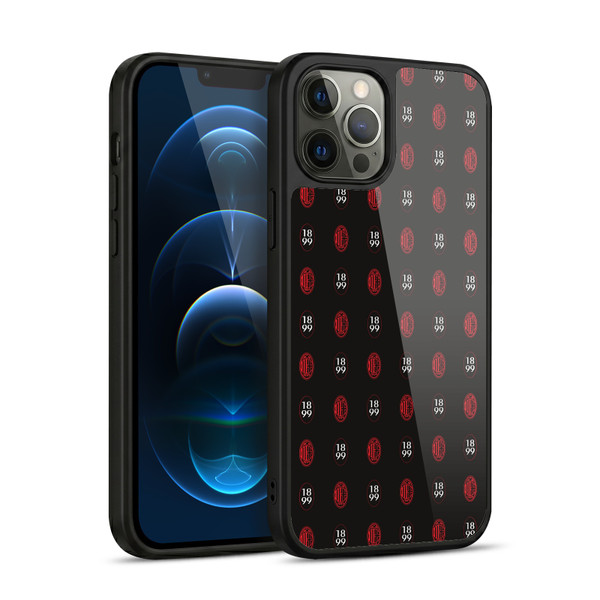 AC Milan Art Pattern Logo Gel Armour Case For Apple iPhone 12 Pro Max