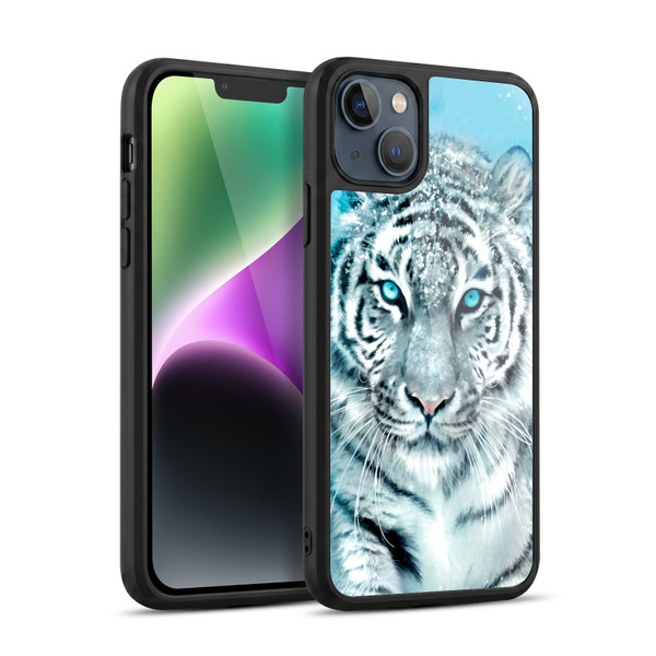 Aimee Stewart Animals White Tiger Gel Armour Case For Apple iPhone 14 Plus
