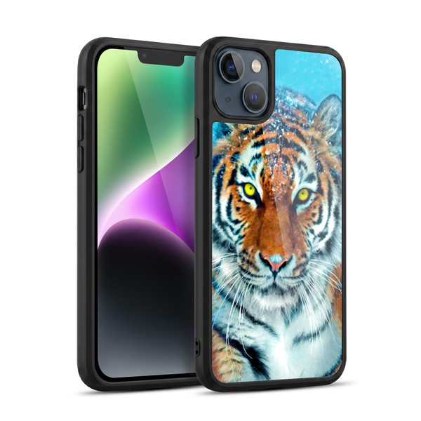 Aimee Stewart Animals Yellow Tiger Gel Armour Case For Apple iPhone 14 Plus