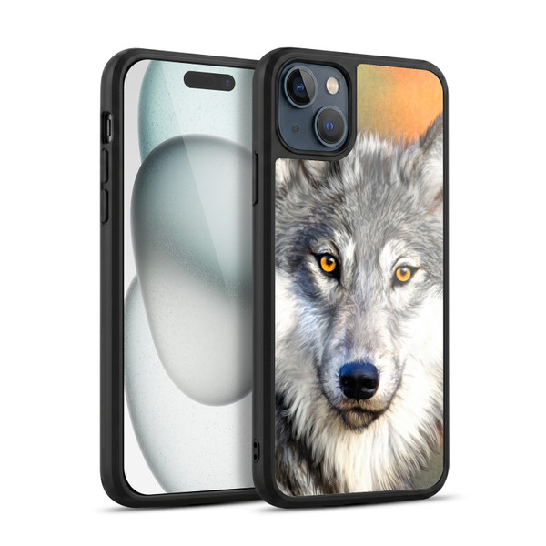 Aimee Stewart Animals Autumn Wolf Gel Armour Case For Apple iPhone 15 Plus