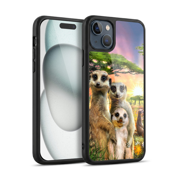 Aimee Stewart Animals Meerkats Gel Armour Case For Apple iPhone 15 Plus