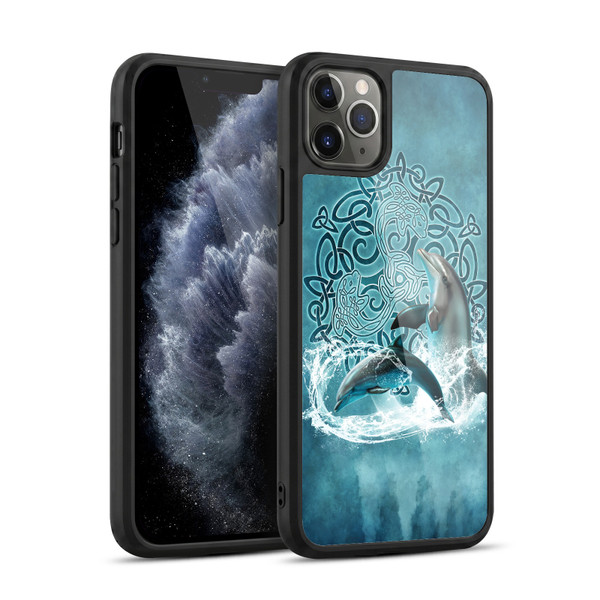 Brigid Ashwood Celtic Wisdom Dolphin Gel Armour Case For Apple iPhone 11 Pro Max