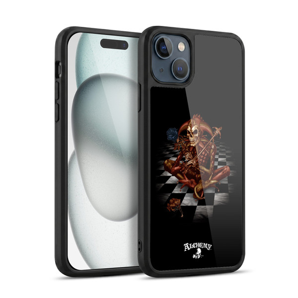 Alchemy Gothic Illustration Fools Familiar Gel Armour Case For Apple iPhone 15 Plus