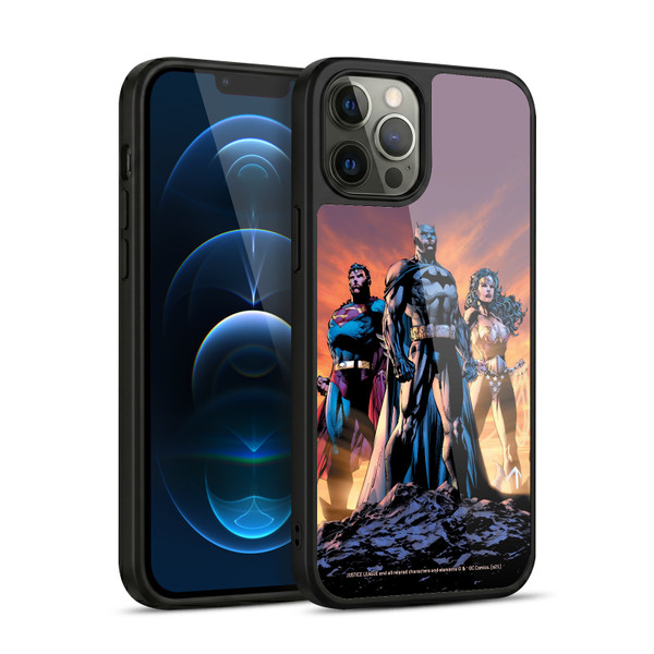 Justice League DC Comics Comic Book Covers Icons Trinity Gel Armour Case For Apple iPhone 12 Pro Max