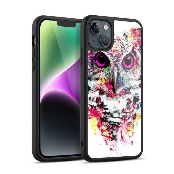 Riza Peker Animals Owl Gel Armour Case For Apple iPhone 14 Plus