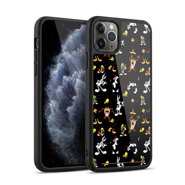 Looney Tunes Patterns Black Gel Armour Case For Apple iPhone 11 Pro Max