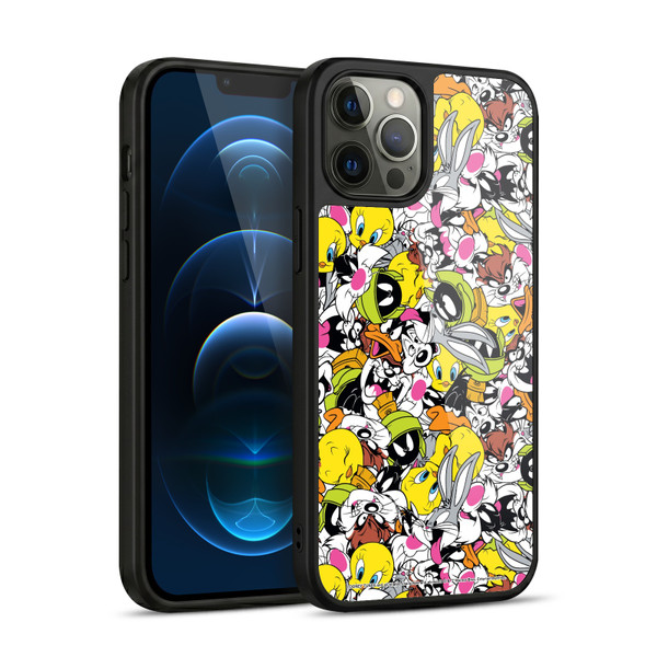 Looney Tunes Patterns Group Gel Armour Case For Apple iPhone 12 Pro Max