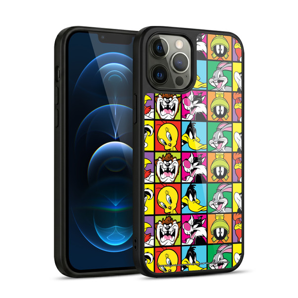 Looney Tunes Patterns Tiles Gel Armour Case For Apple iPhone 12 Pro Max