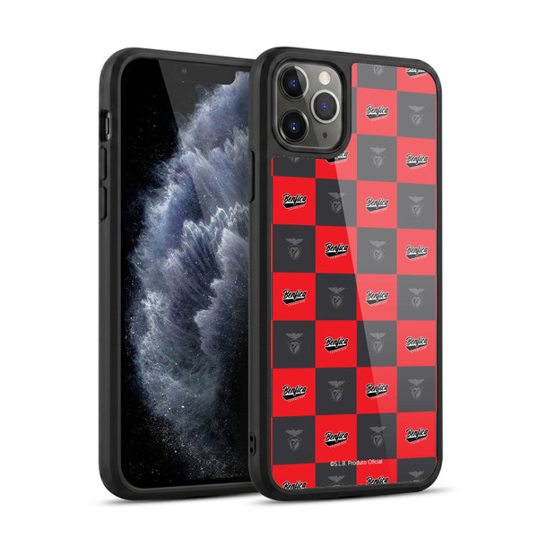 S.L. Benfica 2021/22 Crest Logo Pattern Gel Armour Case For Apple iPhone 11 Pro Max