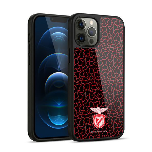 S.L. Benfica 2021/22 Crest Mosaic Pattern Gel Armour Case For Apple iPhone 12 Pro Max