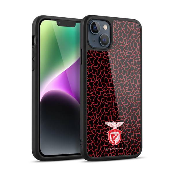 S.L. Benfica 2021/22 Crest Mosaic Pattern Gel Armour Case For Apple iPhone 14 Plus