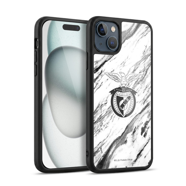 S.L. Benfica 2021/22 Crest Marble Gel Armour Case For Apple iPhone 15 Plus