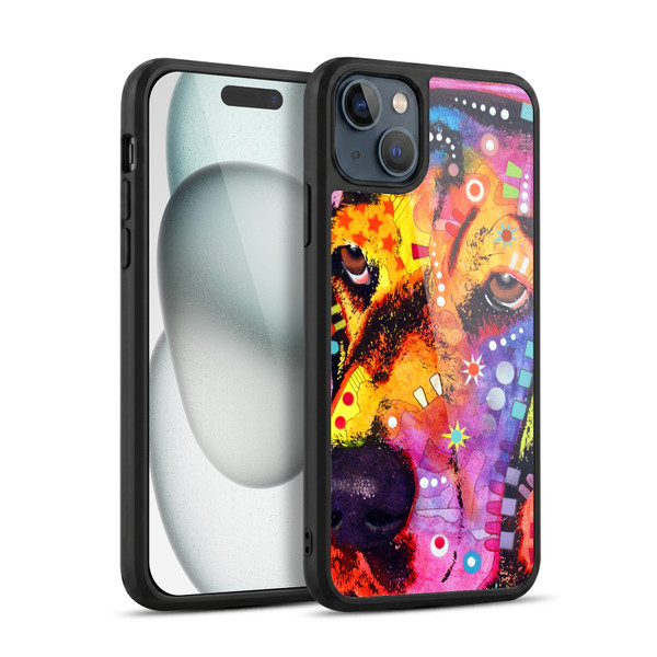 Dean Russo Dogs 3 Blossom Gel Armour Case For Apple iPhone 15 Plus