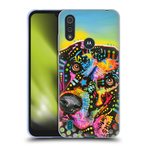 Dean Russo Dogs Labrador Soft Gel Case for Motorola Moto E6s (2020)