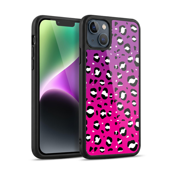 Grace Illustration Animal Prints Pink Leopard Gel Armour Case For Apple iPhone 14 Plus