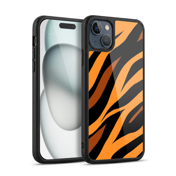 Grace Illustration Animal Prints Tiger Gel Armour Case For Apple iPhone 15 Plus