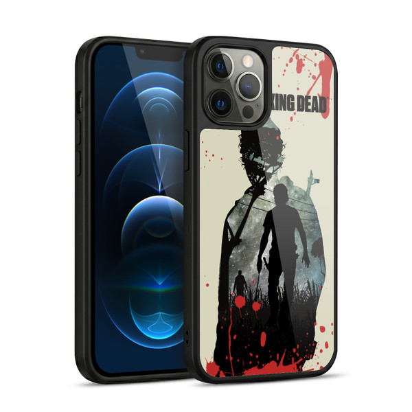 AMC The Walking Dead Silhouettes Rick Gel Armour Case For Apple iPhone 12 Pro Max