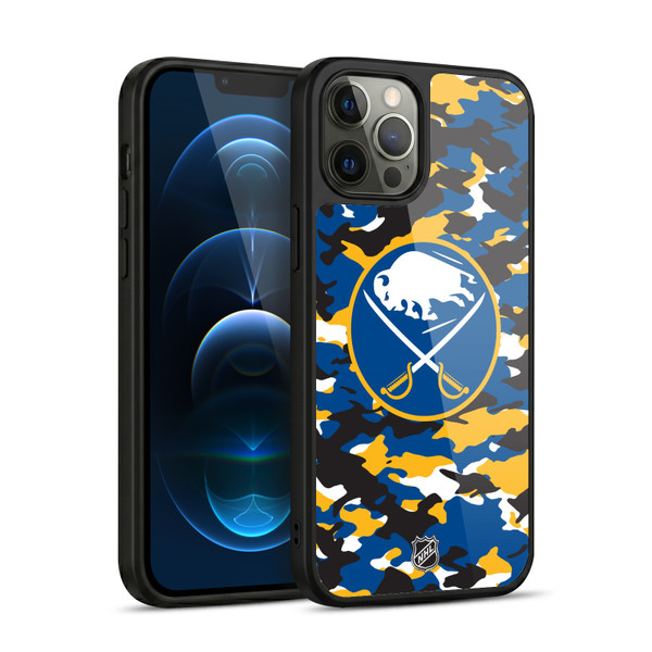 NHL Buffalo Sabres Camouflage Gel Armour Case For Apple iPhone 12 Pro Max