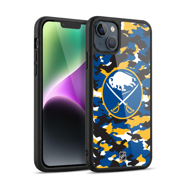 NHL Buffalo Sabres Camouflage Gel Armour Case For Apple iPhone 14 Plus